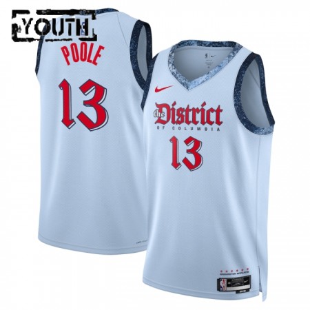 Dres Washington Wizards Poole Jordan Nike 2024-25 City Edition Plava Swingman - Dječji